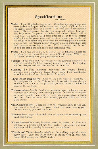 1915 Ford Enclosed Cars Brochure Page 6